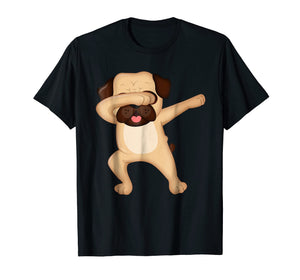 Dabbing Pug Shirt - Funny Cute Pug Dab Tshirt Gift