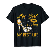 Load image into Gallery viewer, Leo Girl Living My Best Life Tshirt

