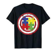 Load image into Gallery viewer, Autism Awareness Shirts Captain Autism Puzzle Piece T Shirt

