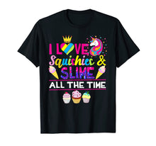 Load image into Gallery viewer, Love Squishies &amp; Slime Time Rainbow Unicorn Narwhal T-Shirt
