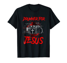 Load image into Gallery viewer, Christian Drummer Gift Shirt Drumming for Jesus
