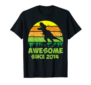 Born in April 2014 T-Shirt Vintage 5th Birthday Him Her