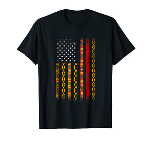 African kente cloth t shirts American Flag Special Gifts