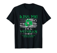 Load image into Gallery viewer, Kiss Me I&#39;m A Veteran Irish St Patrick&#39;s Day T-Shirt

