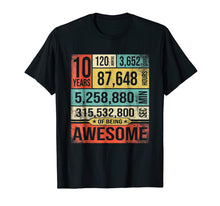 Load image into Gallery viewer, Birthday Countdown 10th Years Old Being Awesome 2009 T-Shirt
