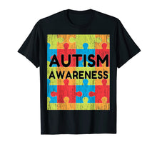 Load image into Gallery viewer, Mens Autism Awareness Distressed T-Shirt Autism Day gift
