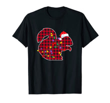 Load image into Gallery viewer, Christmas Red Plaid Buffalo Squirrel Xmas Pajamas Family T-Shirt
