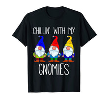 Load image into Gallery viewer, Chillin With My Gnomies, Christmas Garden Gnome Xmas God Jul T-Shirt
