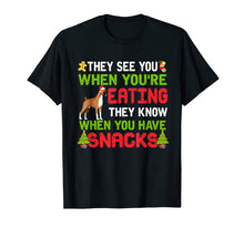 Load image into Gallery viewer, Boxer Knows When You Have Snacks Xmas Gift T-Shirt
