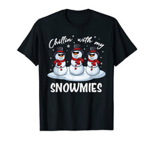 Load image into Gallery viewer, Chillin With My Snowmies Funny Pajama Christmas Xmas Gift T-Shirt
