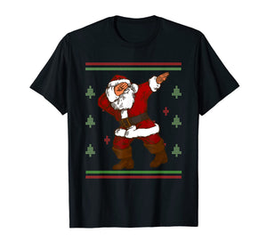 Dabbing Santa Claus Christmas Ugly Xmas Gift T-Shirt-1712209
