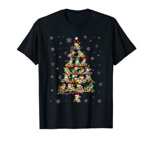 Cute Frog Christmas Tree gift decor Xmas tree T-Shirt