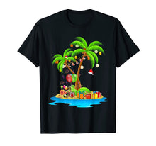 Load image into Gallery viewer, Christmas Palm Tree Tropical Xmas Coconut Lights Pajama T-Shirt
