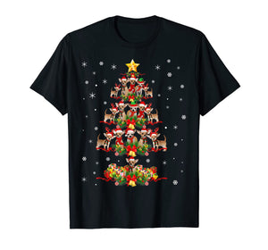 Chihuahua Christmas Tree Funny Tee Xmas Gift Chihuahua Dog T-Shirt