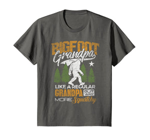 Bigfoot Grandpa T-Shirt Sasquatch Yeti Camping Gift Shirt