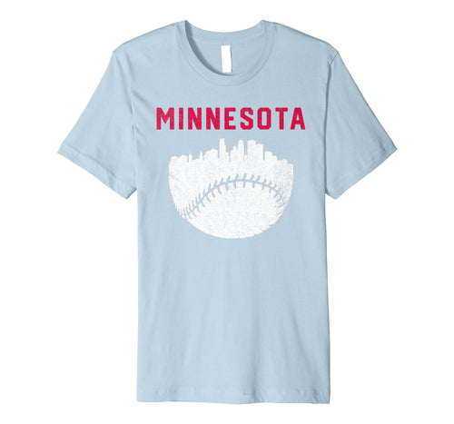 Vintage MPLS Minnesota Skyline Baseball Graphic Tee