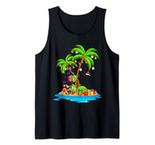 Load image into Gallery viewer, Christmas Palm Tree Tropical Xmas Coconut Lights Pajama Tank Top
