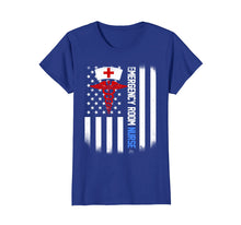 Load image into Gallery viewer, emergency room Nurse Shirt US Flag
