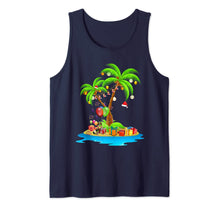 Load image into Gallery viewer, Christmas Palm Tree Tropical Xmas Coconut Lights Pajama Tank Top
