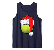 Load image into Gallery viewer, Christmas Tennis Ball Santa Hat Funny Sport Xmas Boys Kids Tank Top
