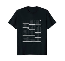 Load image into Gallery viewer, RegEx Cheat Sheet T-Shirt for Programmers
