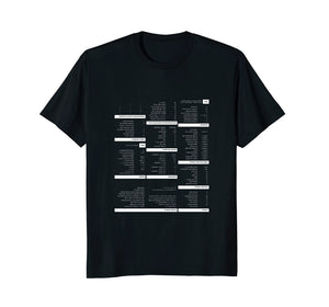 RegEx Cheat Sheet T-Shirt for Programmers