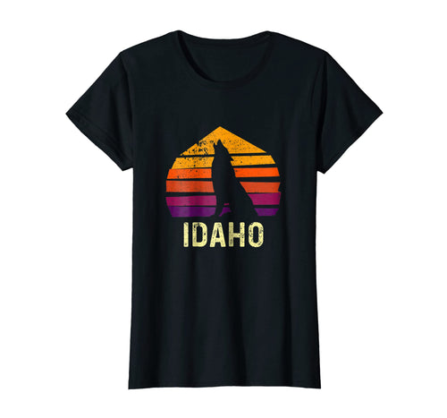 Vintage Retro Id, Idaho Wolves Outdoor Adventure T-shirt