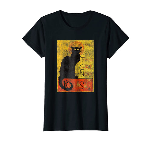 Vintage Tournee du Chat Noir Black Cat Halloween T-Shirt