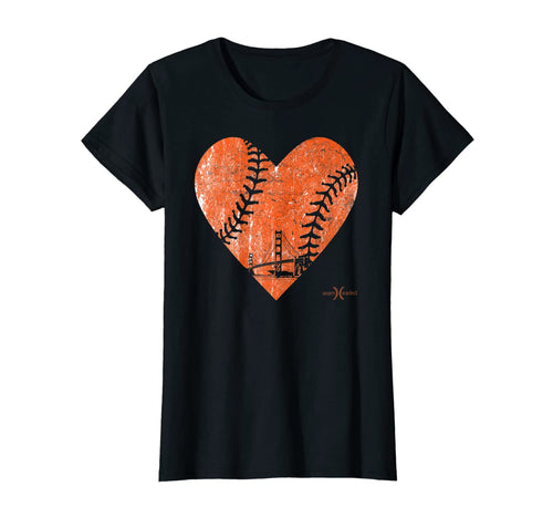 Vintage San Francisco Baseball Heart T-Shirt-104627