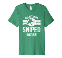 Load image into Gallery viewer, Been There Sniped That Hockey Player Goal Scorer Rink Premium T-Shirt
