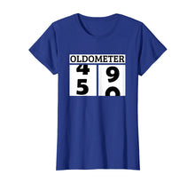Load image into Gallery viewer, Mens Funny Oldometer 50th Birthday Counting Shirt
