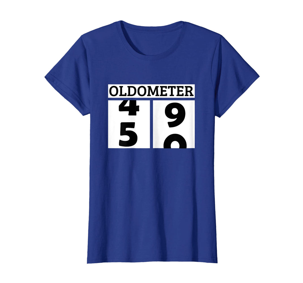 Mens Funny Oldometer 50th Birthday Counting Shirt