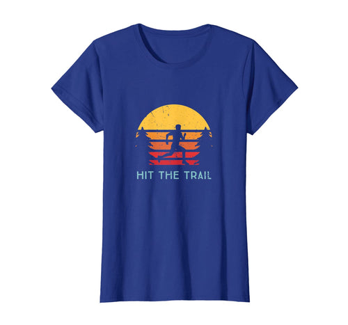 Vintage Style Running Runner Shirt Hit The Trail