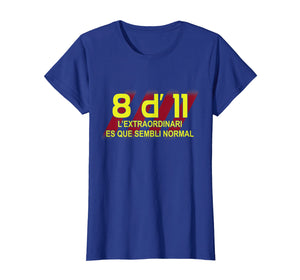 8 d' 11 Barcelona Champion T Shirt for Soccer Fans