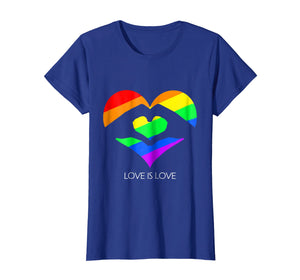 Love Is Love LGBT Hands Love Heart T-Shirt