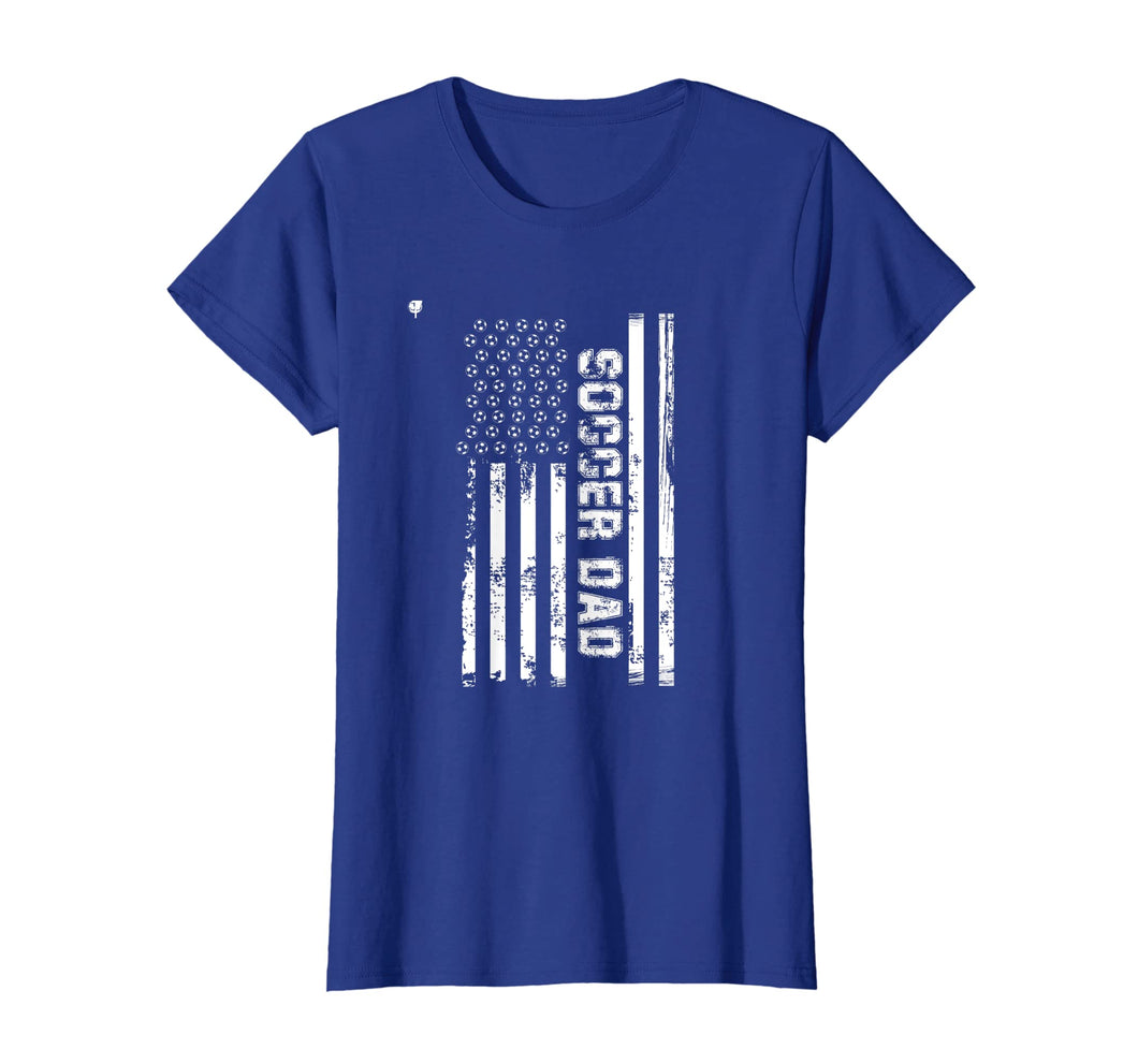 Soccer Dad Player Vintage USA American Flag T Shirt