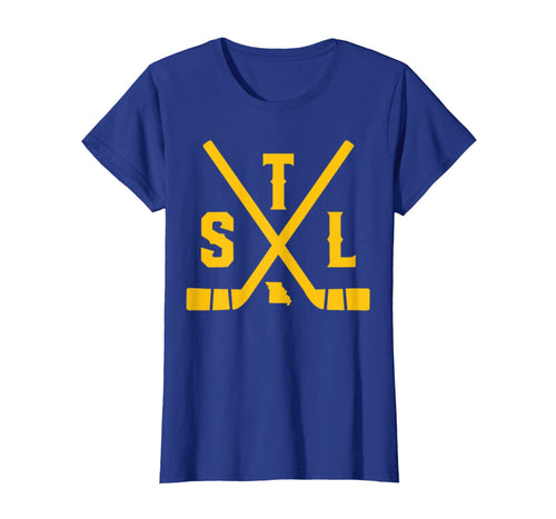 Vintage St. Louis Ice Hockey Sticks State Outline Shirt