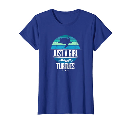 Vintage Sea Turtle T-Shirt - Just A Girl Who Loves Turtles