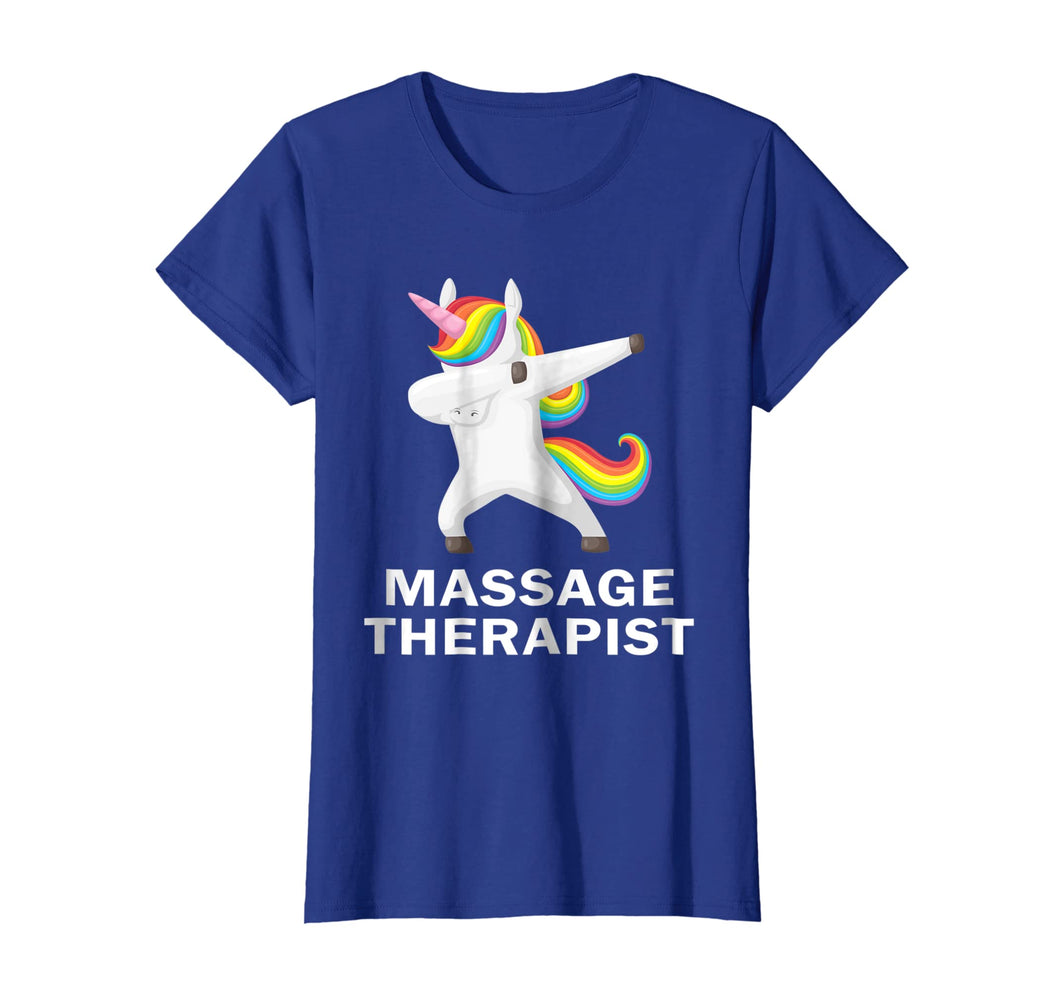 Love Massage Therapist Rainbow Hair Unicorn Best job gift t