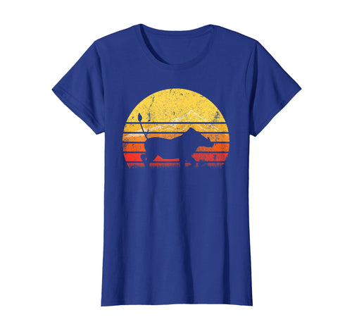 Vintage Retro Warthog Silhouette Sun Animal Lover T-shirt