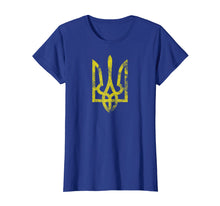 Load image into Gallery viewer, Ukrainian Grunge Tryzub Vintage Trident Slavic T-Shirt
