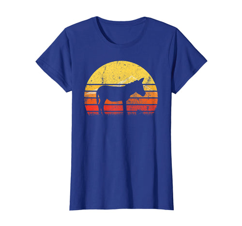 Vintage Retro Donkey Silhouette Sun Animal Lover T-shirt