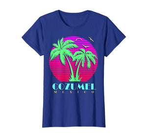 Cozumel Mexico Palm Trees Sunset T-Shirt