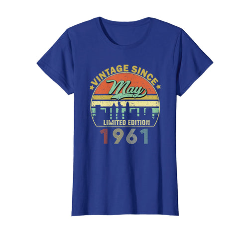 Vintage Since May 1961 58th Birthday T Shirt Men Women