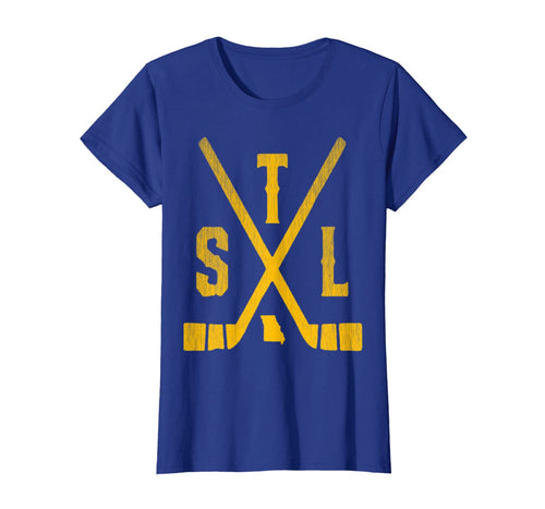 Vintage St. Louis Ice Hockey Sticks State Outline Shirt