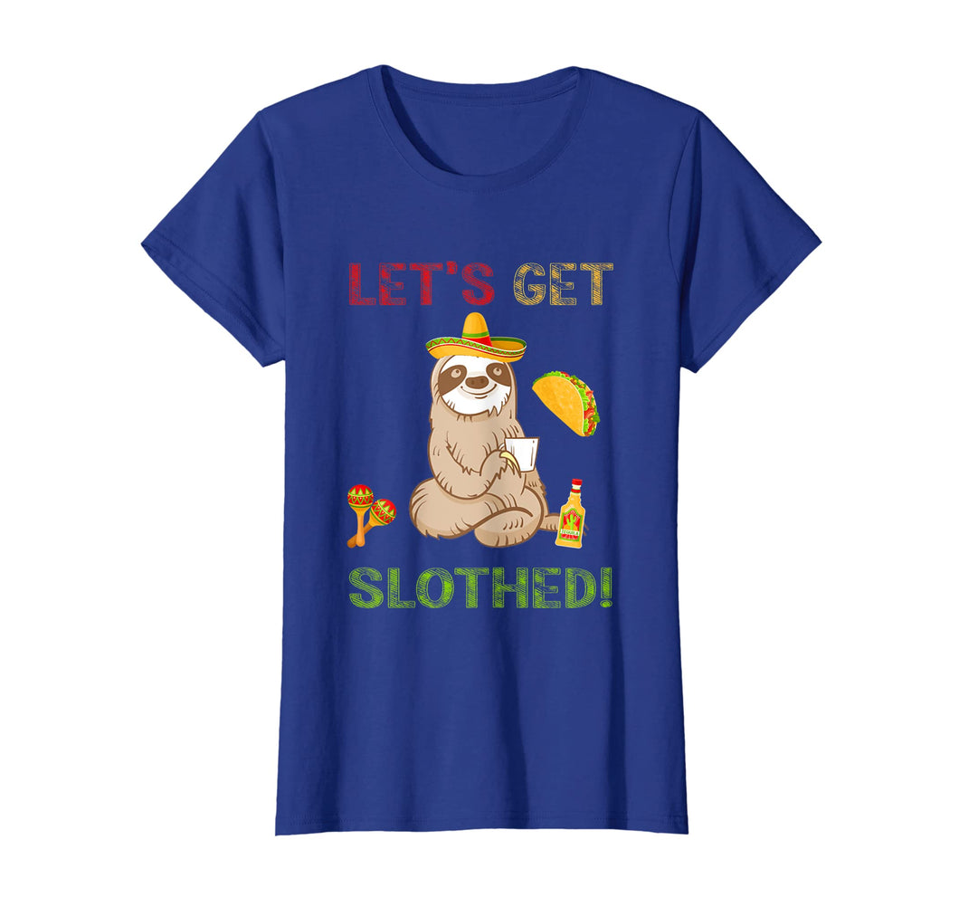 Sloth Cinco De Mayo Shirt Funny Get Slothed Drinking T-Shirt