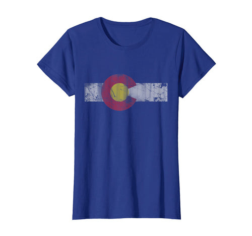 Vintage Patriotic Flag of Colorful Colorado T-Shirt