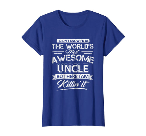 World's Most Awesome Uncle Vintage T-Shirt,Funny Uncle Shirt