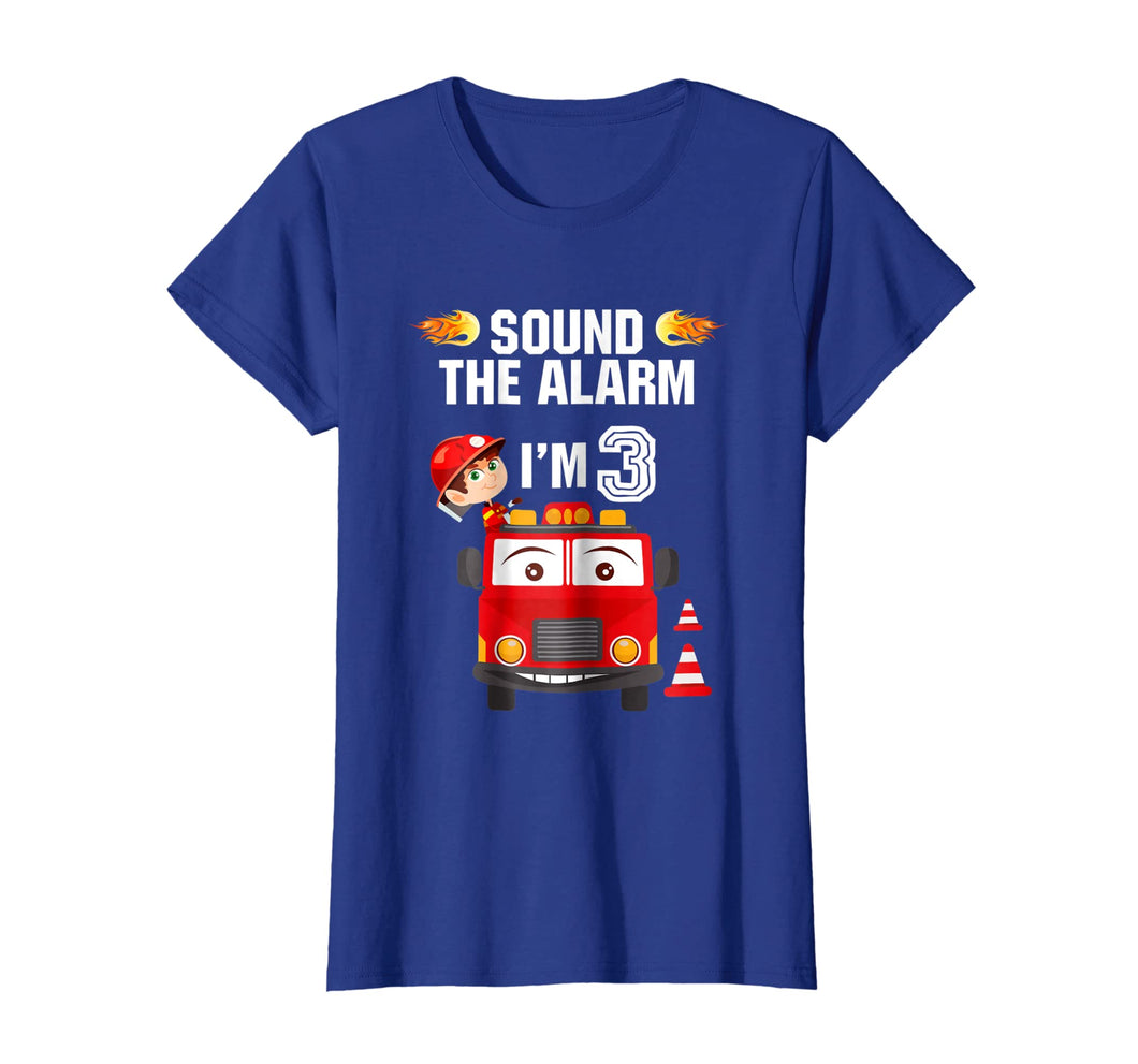 Birthday Boy Shirt for 3 Year Old - 3rd Sound the Alarm