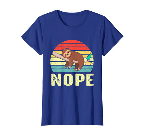 Vintage Sloth T Shirt Nope Not Today Shirt Women Kids Gift